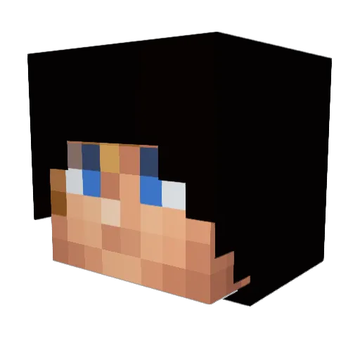 Bryce2Aspen Minecraft avatar head, 3D render