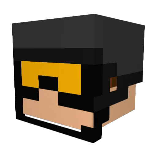 BryceA09 Minecraft avatar head, 3D render