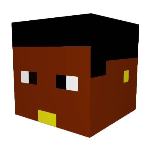 BryceFriez Minecraft avatar head, 3D render