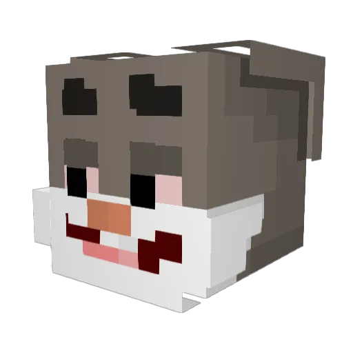 Brycehits Minecraft avatar head, 3D render