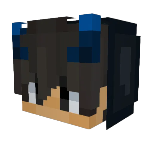 BrydeAlex Minecraft avatar head, 3D render
