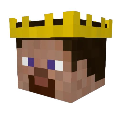 Bryden10 Minecraft avatar head, 3D render