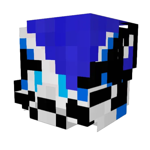 BryhanFine Minecraft avatar head, 3D render