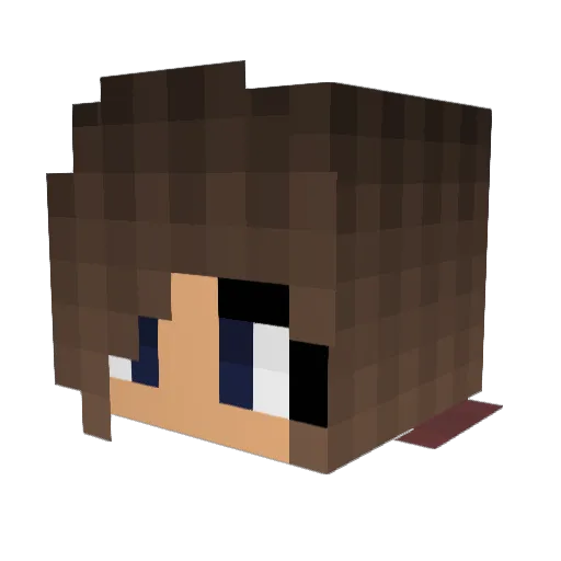 BrynStar03 Minecraft avatar head, 3D render