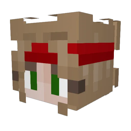 BrynnDolynn_ Minecraft avatar head, 3D render