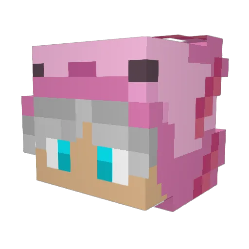 BrysonET Minecraft avatar head, 3D render
