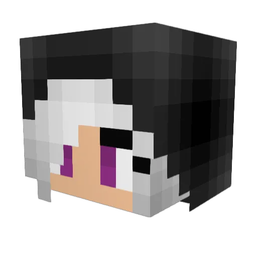 Bryttany Minecraft avatar head, 3D render