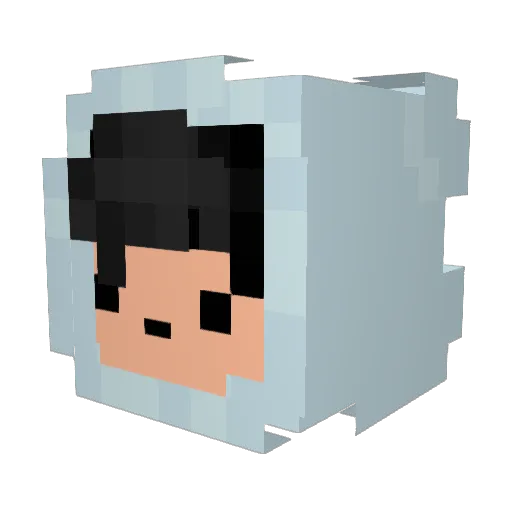 Bryttle Minecraft avatar head, 3D render