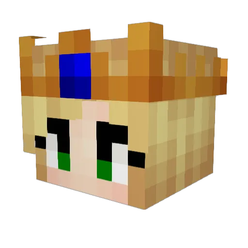 Bryzore Minecraft avatar head, 3D render