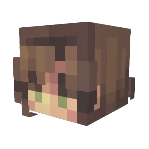 BsKoT Minecraft avatar head, 3D render