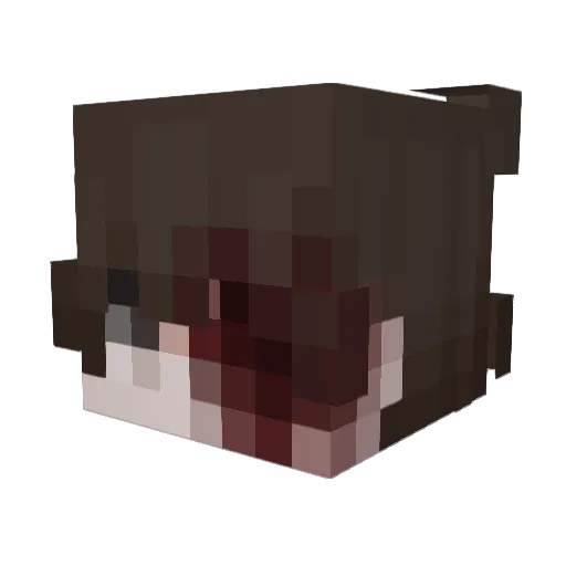 Bscy Minecraft avatar head, 3D render