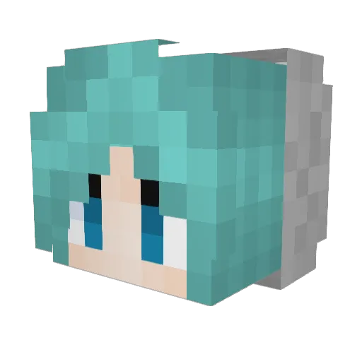 Bsga Minecraft avatar head, 3D render