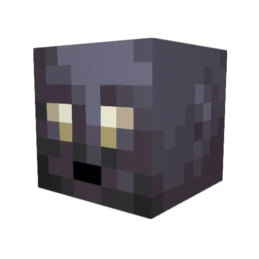 Bskont Minecraft avatar head, 3D render