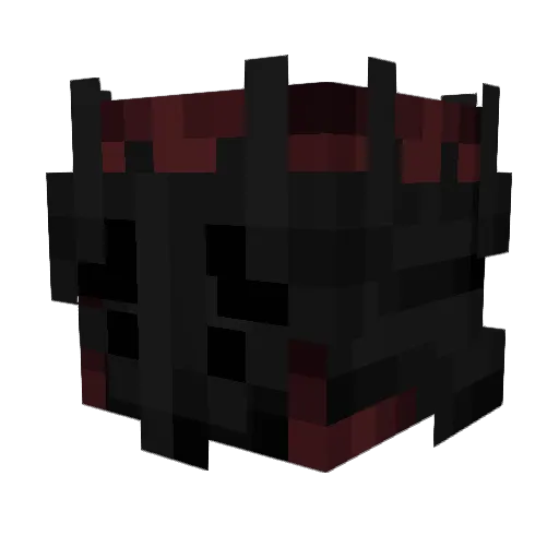 Bstrds Minecraft avatar head, 3D render