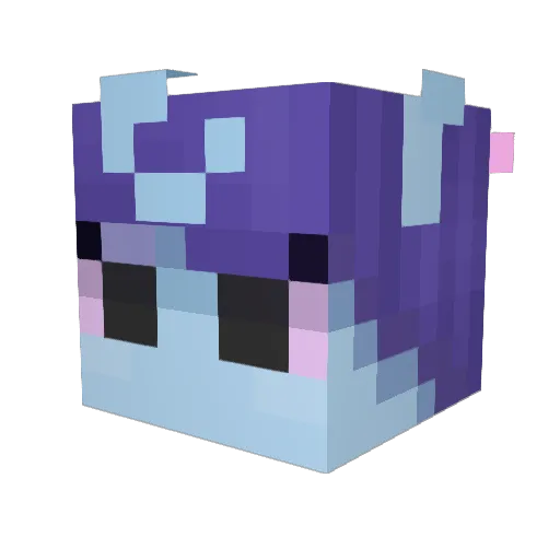 Btempoa Minecraft avatar head, 3D render