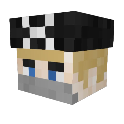 Btipps919 Minecraft avatar head, 3D render