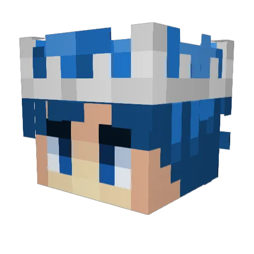 Btm_Darrin Minecraft avatar head, 3D render