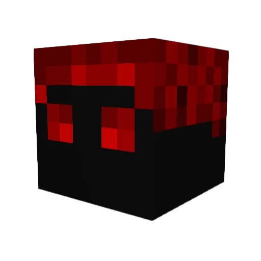 BtwKyrax Minecraft avatar head, 3D render