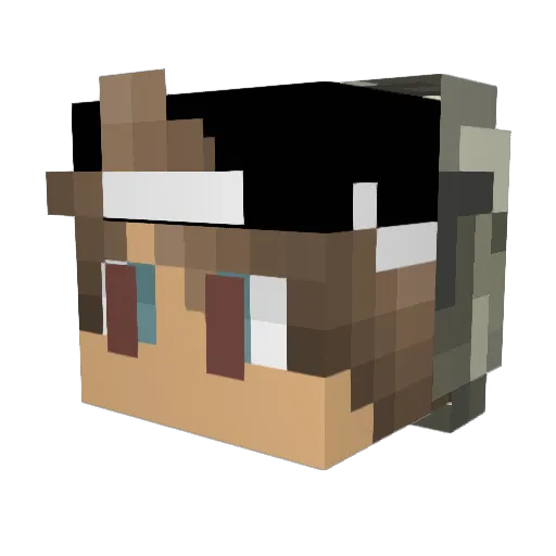 Btw_Silas Minecraft avatar head, 3D render