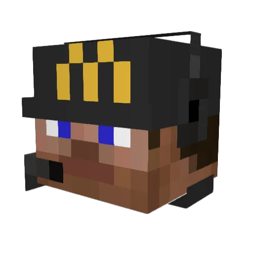 Btw_Tom Minecraft avatar head, 3D render