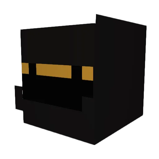 Btype Minecraft avatar head, 3D render