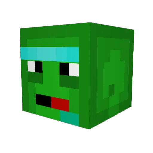 Bu3awas Minecraft avatar head, 3D render