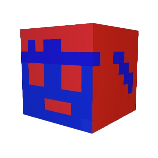 BuBL132 Minecraft avatar head, 3D render