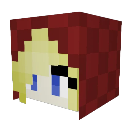 BuBiMinecraft Minecraft avatar head, 3D render