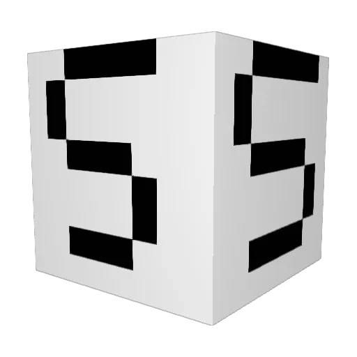 BuBuChan Minecraft avatar head, 3D render