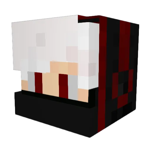 BuDzi0 Minecraft avatar head, 3D render
