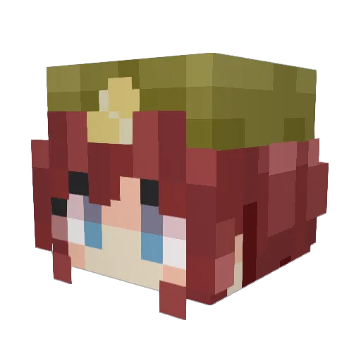 BuGa114 Minecraft avatar head, 3D render