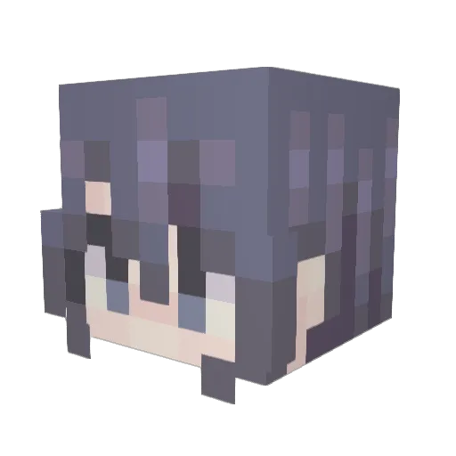 BuLiQing Minecraft avatar head, 3D render