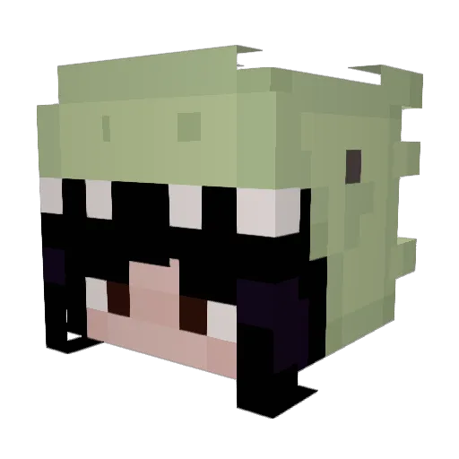 BuTTer_zz Minecraft avatar head, 3D render