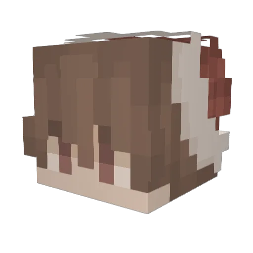 Bu_Ye_ Minecraft avatar head, 3D render