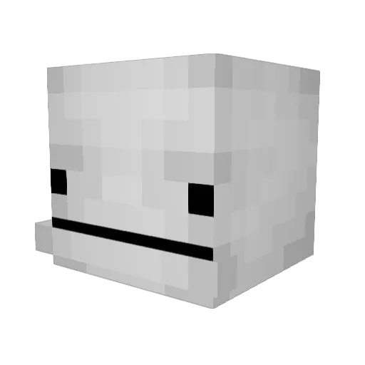 BubaCRO Minecraft avatar head, 3D render