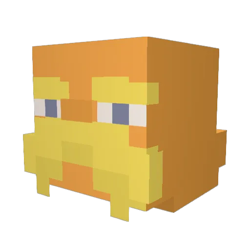 Bubala75 Minecraft avatar head, 3D render