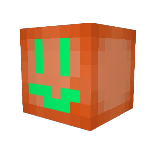 Buballa Minecraft avatar head, 3D render