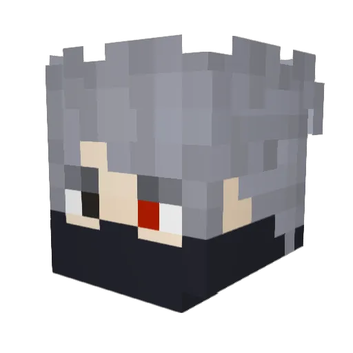 Bubasalto Minecraft avatar head, 3D render