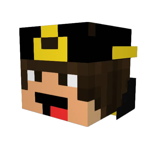 Bubatz110 Minecraft avatar head, 3D render