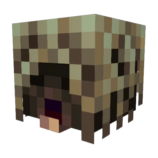 BubatzChecki Minecraft avatar head, 3D render