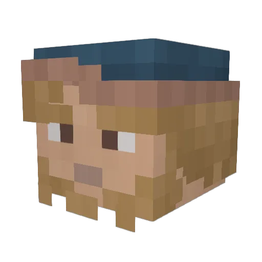 Bubatz_Bumbo Minecraft avatar head, 3D render