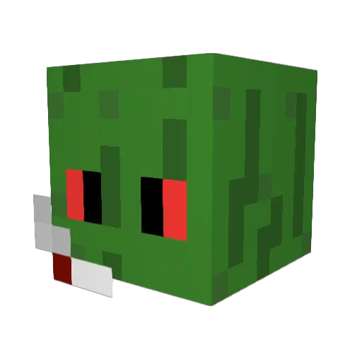 Bubatzlover420 Minecraft avatar head, 3D render