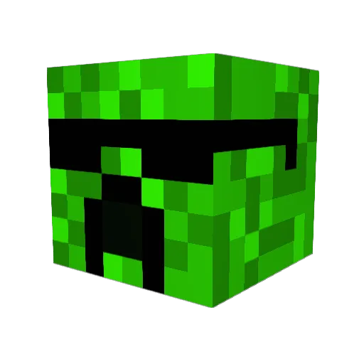 BubbaBeanTC Minecraft avatar head, 3D render