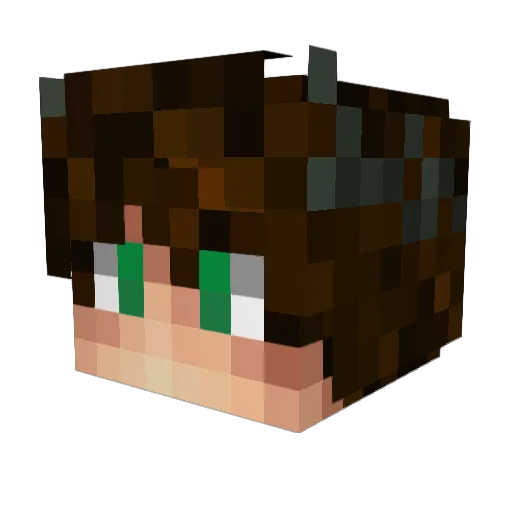 BubbaGumm514 Minecraft avatar head, 3D render