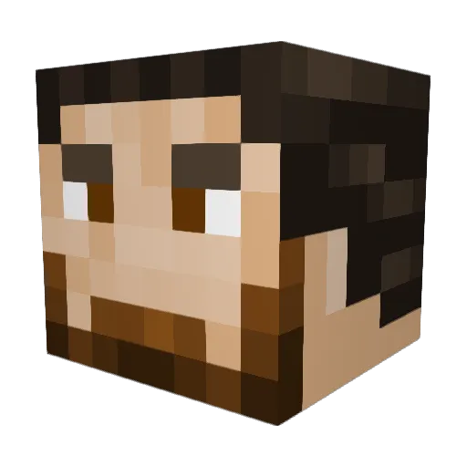 BubbaHaddis Minecraft avatar head, 3D render