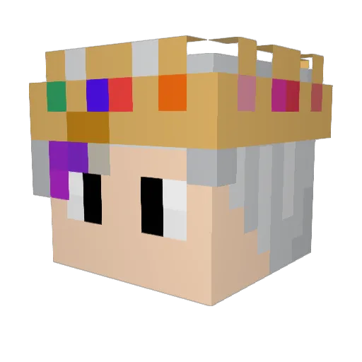 BubbaRex15YT Minecraft avatar head, 3D render