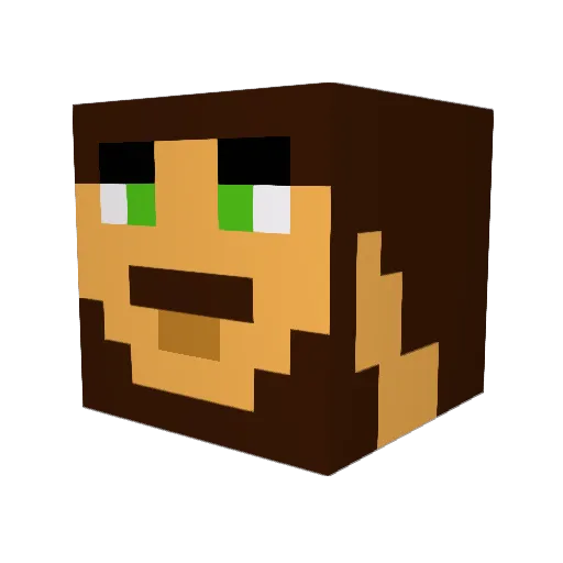 Bubba_Bobert Minecraft avatar head, 3D render