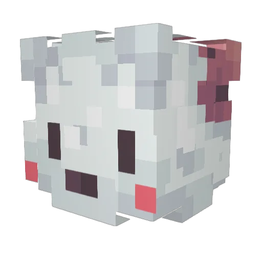 Bubbal02 Minecraft avatar head, 3D render