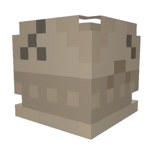 BubbelBOB Minecraft avatar head, 3D render