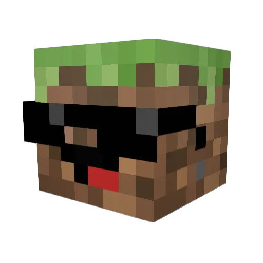 Bubbi_Mortens Minecraft avatar head, 3D render